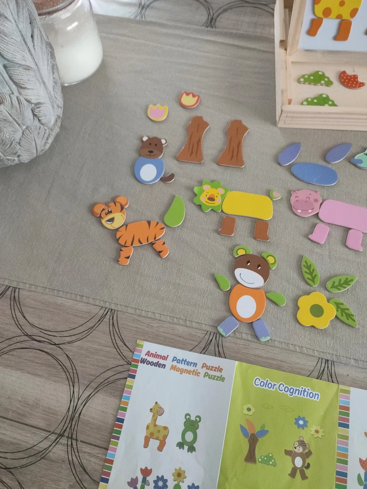 Wooden magnetic board slate and magnet – photo 7